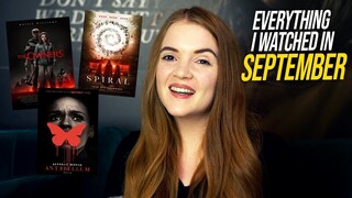 EVERYTHING I WATCHED IN SEPTEMBER | Spookyastronauts