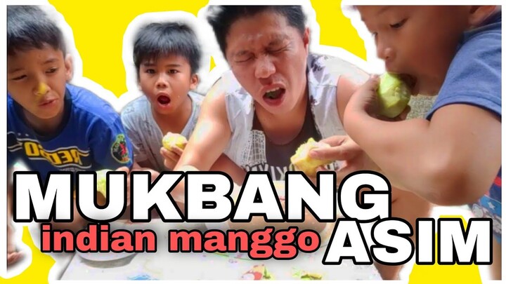 MUKBANG manggang maasim w/bagoong TULO LAWAY😛
