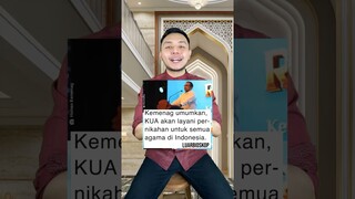 Semua agama BOLEH nikah di KUA?! Kalo yang beda agama gimana? #shorts