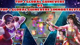 TOP 1 GLOBAL GUINEVERE VS TOP 3 GLOBAL GUINEVERE ( ImmortalYT ) - PSYCHO BALL - MOBILE LEGENDS