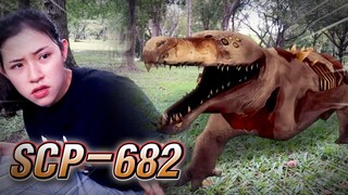 หนี SCP-682 !! พี่ไอซ์เจอจระเข้หนังกลับในป่าลึก - DING DONG DAD