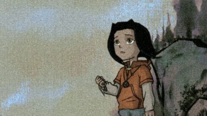 With the family in decline, my grandfather finally brought out the ancestral heirloom painting: “Two