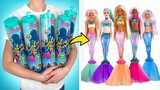 Đập Hộp Loạt Búp Bê Barbie Tiên Cá Sắc Màu Biến Hóa