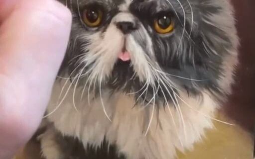 Once I added the mustache, the whole painting came to life…