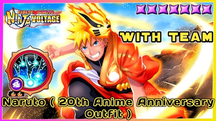 Naruto (20th Anniversary Outfit) Attack Mission with Team | Naruto X Boruto Ninja Voltage