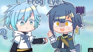 【搬运/Gacha】Frog eye/Accidentally stepped on a frog🐸/Xingqiu💧Chongyun🧊/原神xGacha