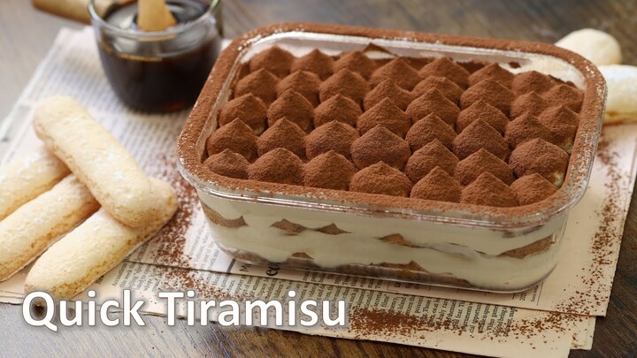 Bánh Tiramisu phiên bản làm thật nhanh (chỉ 10 phút, không dùng lò nướng)