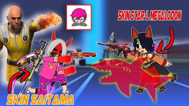 UNTI VS @Eks Sam SKIN SCAR MEGALODON VS SKIN TINJU SAITAMA - ANIMASI FREEFIRE