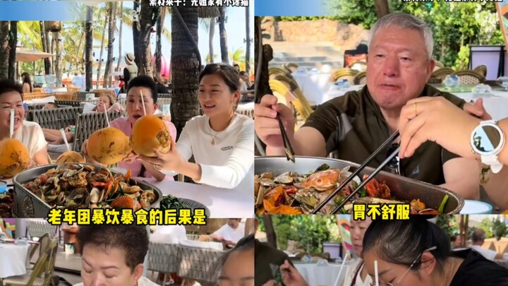 Đoàn khách cao tuổi ăn uống vô độ, cả đoàn bị tích thực: Tích thực rồi vẫn phải ăn thịt!