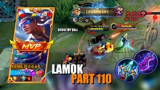 LAMOK PART 110 | BRUNO BEST BUILD AND EMBLEM SEASON 24 | Mobile Legends Bang Bang