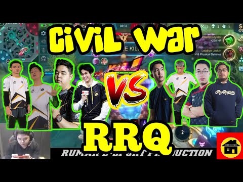 RRQ R7 PAKE FANNY CIVIL WAR | RRQ VS RRQ CIVIL WAR BIKIN NGAKAK COK | Mobile Legends