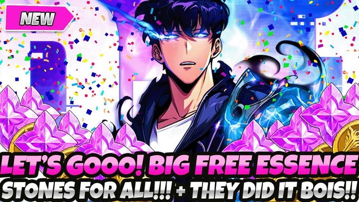 *BREAKING NEWS!!* BIG FREE ESSENCE STONES FOR ALL!!! + THE DEVS DID IT BOIS!! (Solo Leveling Arise)