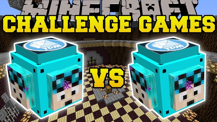 Minecraft: DANTDM VS THEDIAMONDMINECART CHALLENGE GAMES - Lucky Block Mod - Modded Mini-Game