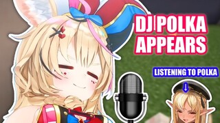 Dj Polka Starts Radio Broadcast, Flare Mutes her Mic and Listen to Dj Polka 【Hololive English Sub】