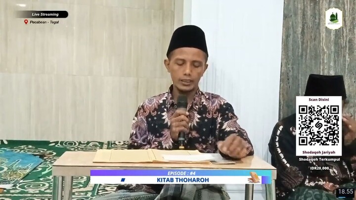 [ LIVE ] Eps. #4 - Kajian Kitab THOHAROH _ Musholla Riyadlul Jinaan - Pecabean