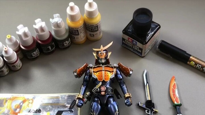 frs Kamen Rider Kaibu GAIM berbagi produksi lukisan pena oranye konyol