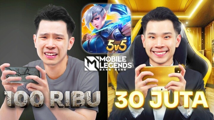 TOP 1 GLOBAL FANNY MAIN DI HP 100 RIBU VS 30 JUTA! (Mobile Legends)