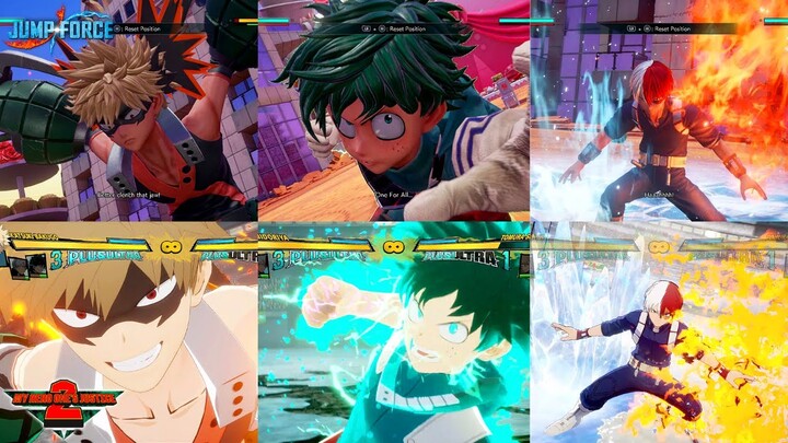 All My Hero Academia Characters Ultimate's in Jump Force VS One's Justice 2!