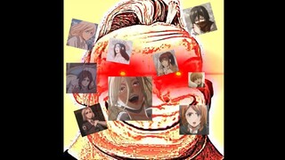 attack on titan girls X Mr Incredible memes