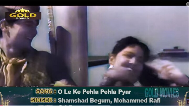 Leke Pehla Pehla Pyar _ लेके पहला पहला (COLOR)HD - Shamshad Begum, Rafi _ Dev, S