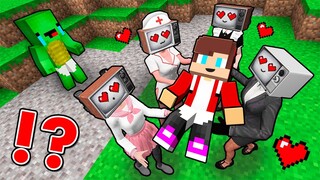 ALL TV WOMAN GIRLS ONLY fell in LOVE with JJ! MIKEY is sad in Minecraft - Maizen