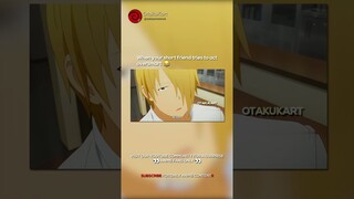 When your short friend tries to act oversmart 😂 #anime #animememes #animeedits #shorts