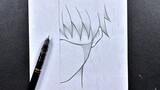 Easy to draw | how to draw a boy wearing face mask easy step-by-step
