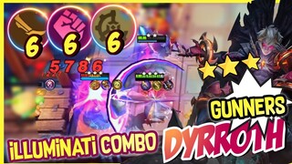 DYRROTH GUNNER ILLUMINATI COMBO ! 6 WRESTLER 6 GUNNER 6 MECH ERA ! MAGIC CHESS