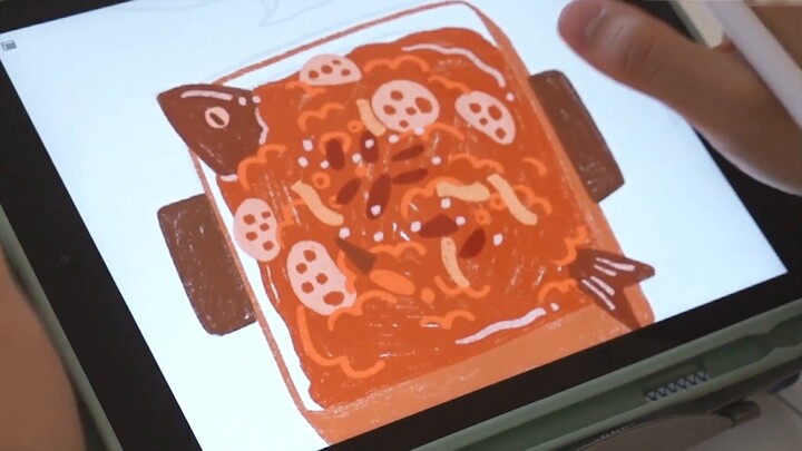 【Procreate Illustrator】 Food Illustrator-Illustrator Creation Process Sharing