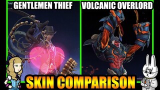 KHUFRA VOLCANIC OVERLORD EPIC SKIN EFFECTS VS. GENTLEMEN THIEF - MLBB SKIN COMPARISON SERIES