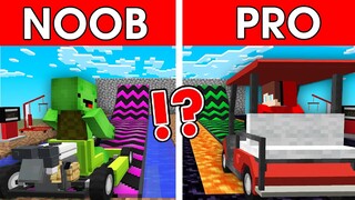 NOOB vs PRO - JJ vs Mikey: SUPER MEGA RAMP BUILD in Minecraft Funny CHALLENGE (Maizen Mizen Mazien)