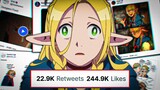 The Anime Girl Taking Over Twitter