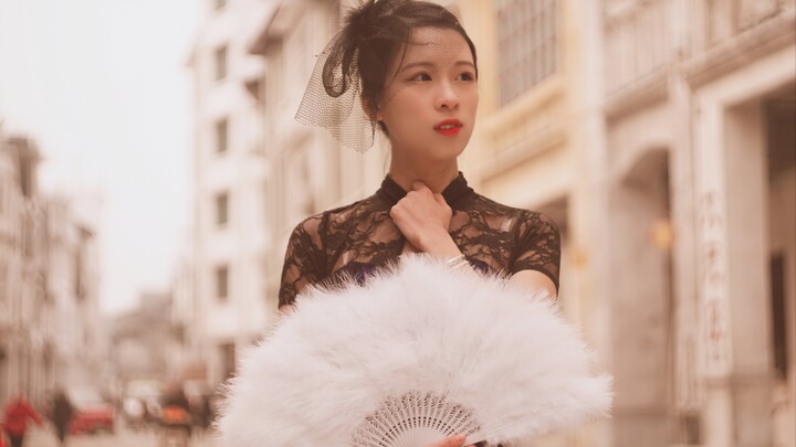 First attempt to dance in a Hong Kong-style cheongsam