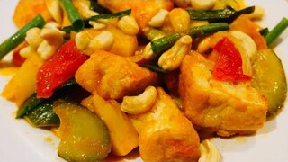 Thai Sweet & Sour Tofu Recipe|Vegetarian, Vegan ผัดเปรี้ยวหวานเต้าหู้