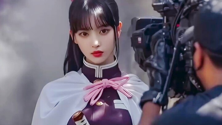 Live-action film set of "Demon Slayer"