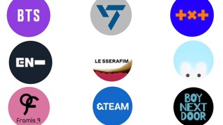 จำนวนผู้ติดตามและยอดไลก์รวมบน TikTok อย่างเป็นทางการของแต่ละกลุ่มภายใต้ HYBE
