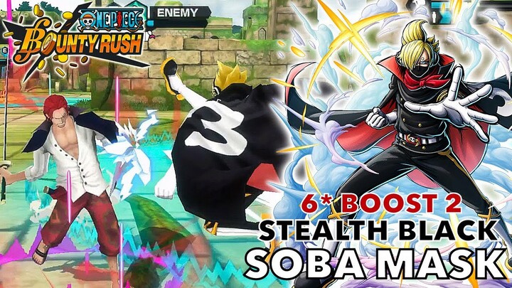 6* Boost 2 Soba Mask(Stealth and Deadly) SS League Gameplay | One Piece Bounty Rush