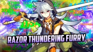 Penjelasan Lengkap Tim Razor Thundering Furry !! - Build, Rotasi, Karakter, Gameplay, Damage