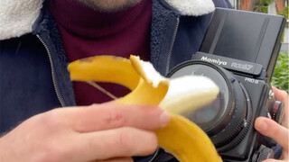 Gunakan pisang untuk mengaplikasikan UV untuk mengambil film potret