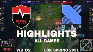 Highlight NS vs DRX (All Game) LCK Mùa Xuân 2021 LCK Spring 2021 Nongshim Redforce vs Dragon X