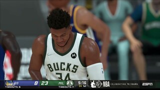 NBA2K22 FULL GAME HIGHLIGHTS WARRIORS VS BUCKS I NBA Regular Season  I January 13, 2022 I NBA2k22