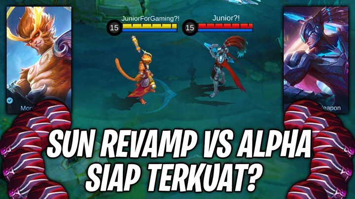 SUN REVAMP VS ALPHA - SIAPA FIGHTER TERKUAT?! MOBILE LEGENDS