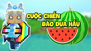 MEOWPEO CUỘC CHIẾN ĐÀO DƯA HẤU: CHẾ TẠO ĐỒ VIP TỪ DƯA HẤU TRONG MINI WORLD