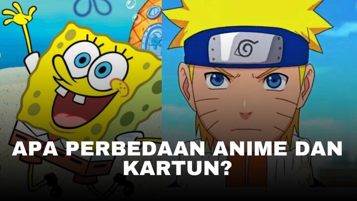 Apa perbedaan antara anime dengan kartun?