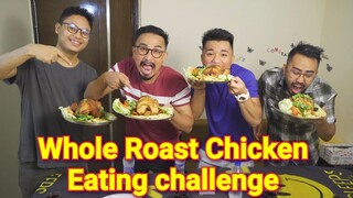 WHOLE ROASTED CHICKEN EATING CHALLENGE Manipuri || Yen Mapum chaba hanba  tanaba manipuri