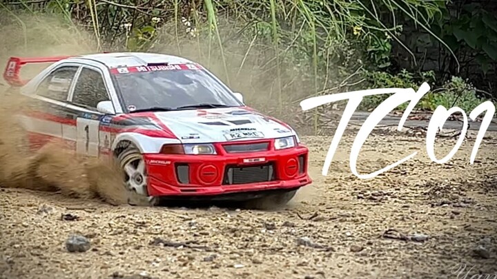 田宫tamiya TC01 三菱evo5 五代 wrc 拉力 rc