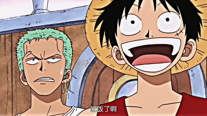 Sanji, who hates wasting food, runs into Luffy, who’ll eat anything!