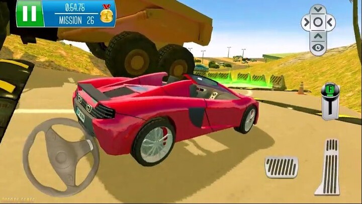 Lái xe McLaren Cabrio trong Đảo đậu xe: Đường núi - Trò chơi xe hơi gameplay trên Android