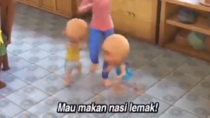 upin ipin membujuk kak ros