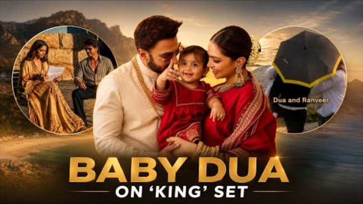 Baby Dua with Ranveer Singh on set of Movie King to watch Shahrukh Khan & Deepika Romance #bollywood